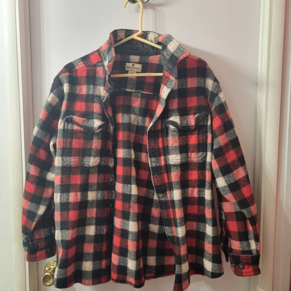 Red and Black Plaid Flannel Shirt